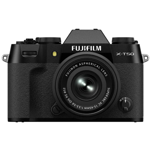 Fujifilm X-T50 Mirrorless Camera with 15-45mm Lens - Black